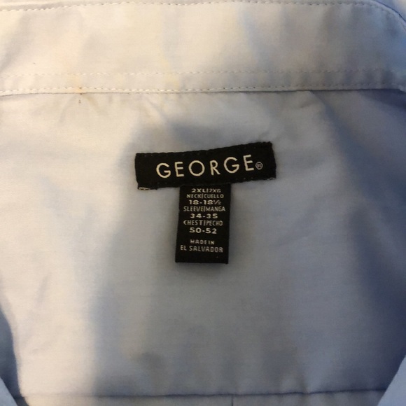 Men’s George button down dress shirt 2XL - Picture 2 of 3